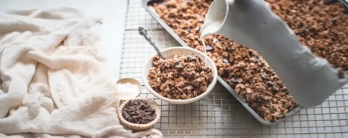 This Easy Chocoholic Granola is made with just 8 ingredients