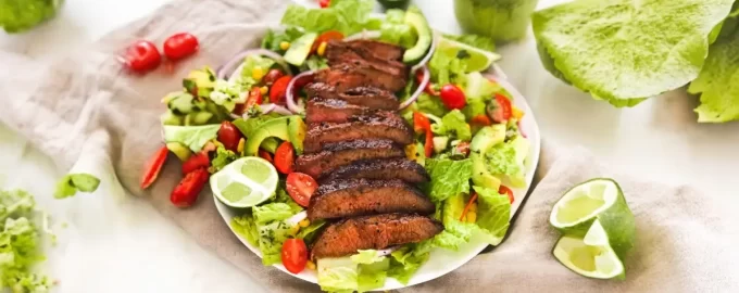 Grilled Beef Salad with Cilantro Vinaigrette-3