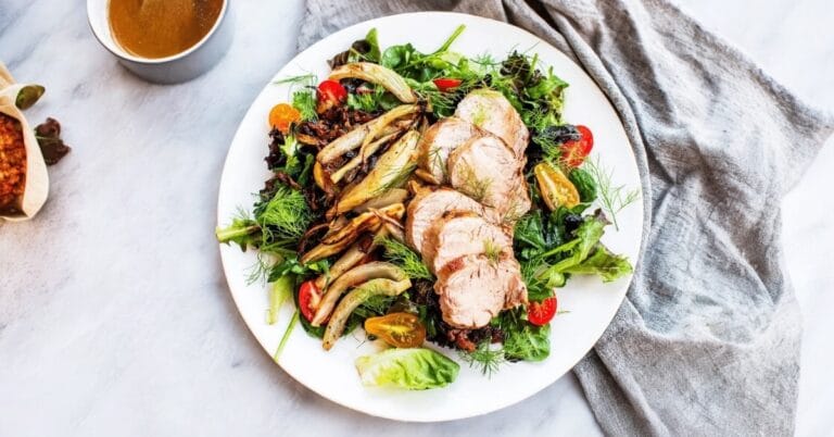 Pork with Warm Herbed Grain Salad