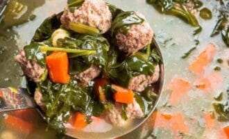 Italian wedding soup is a meal unto itself.