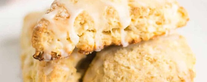 Easy Dairy-Free Lemon Scone Recipe is a delicious and easy breakfast or afternoon tea treat!