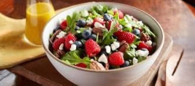 Arugula and Berry Salad with Raspberry Vinaigrette