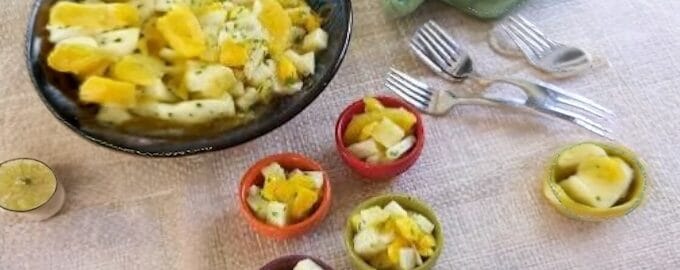 Jicama Fruit Salad with Cilantro and Lime includes mango photo