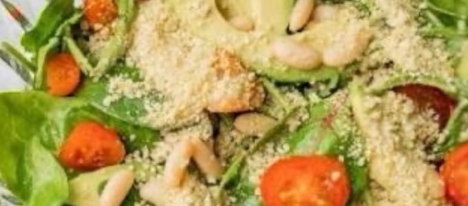Simple Spinach Arugula Salad