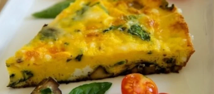 Spinach, Mushroom and Fontina Frittata