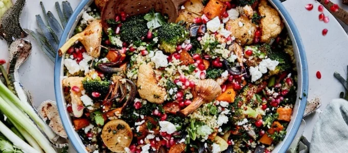 vegetable tabbouleh salad photo