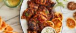 Easy Chicken Shawarma thighs with char marks