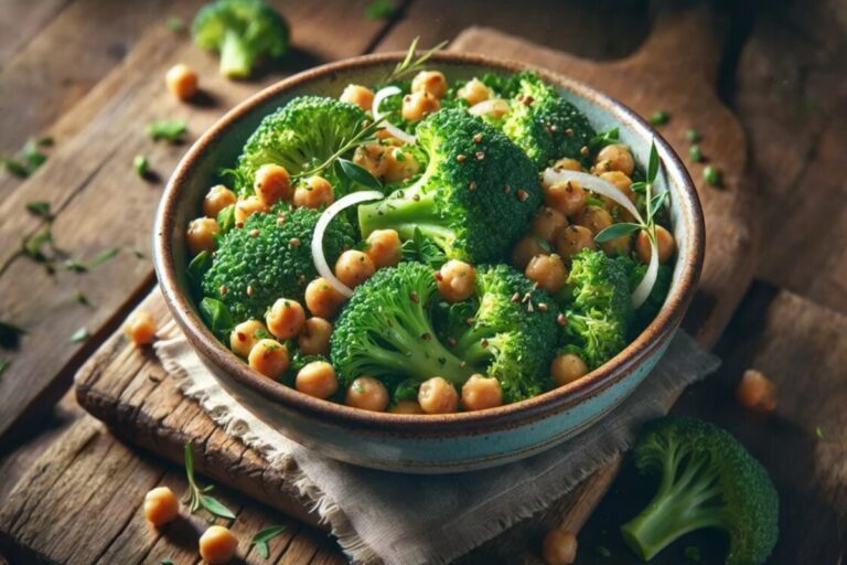 Broccoli and Chickpea Salad