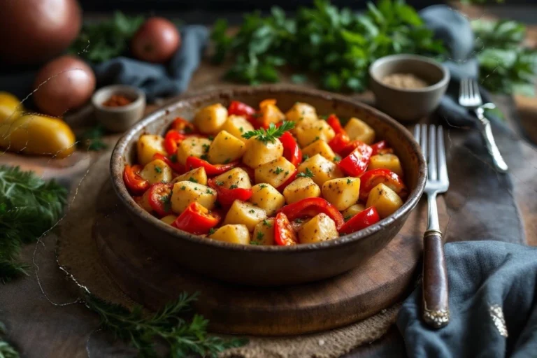 Chicken and Bell Pepper Potato Bake