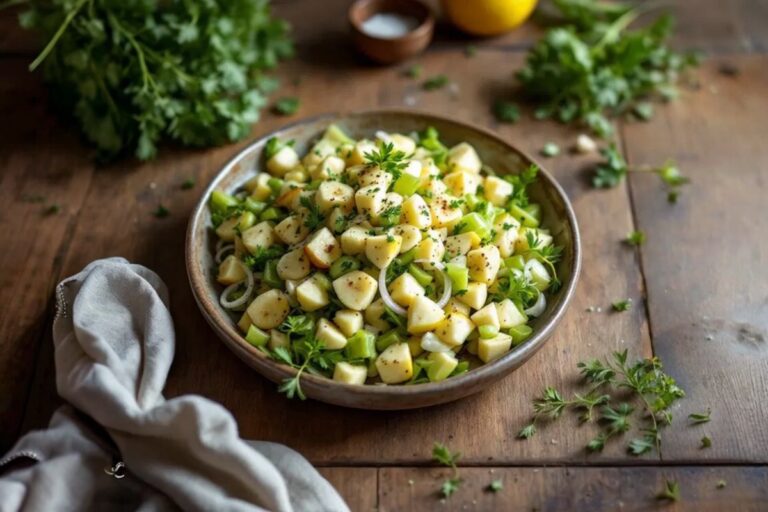 Greek Style Celery and Apple Salad