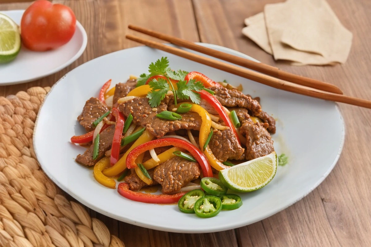 Fresh Mexican Beef Stir Fry Fresh Mexican Beef Stir Fry in a Bowl