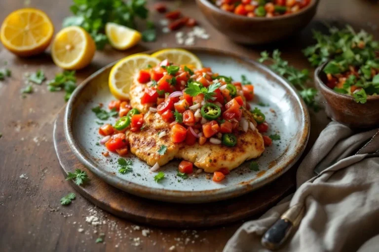 Mexican Chicken with Tomato Jalapeno Relish