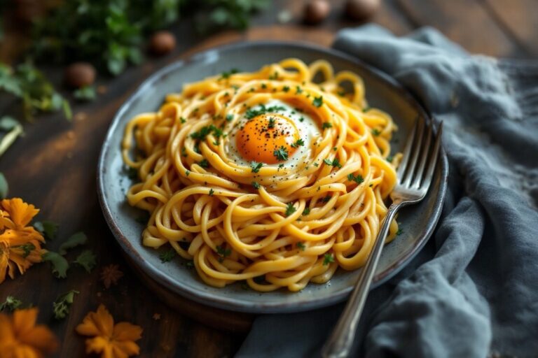 Vegetable Pasta with Egg