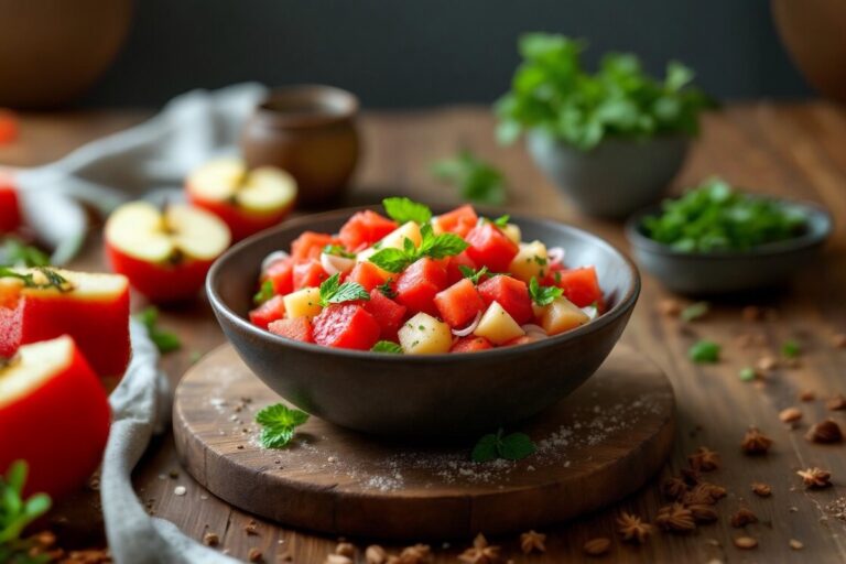 Watermelon Tomato Breakfast Recipe